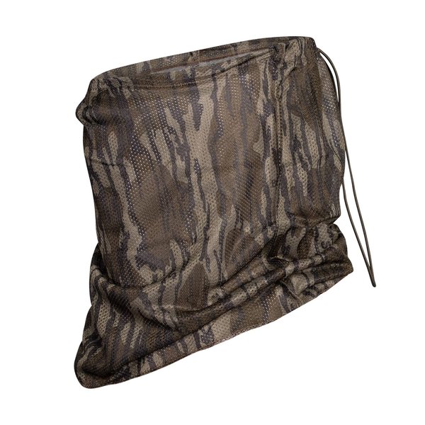 Mossy Oak Unisex-Adult Standard Camo Mesh Hunting Face Mask, Original Bottomland, One Size