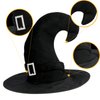 CUMENGLG Witch Hat for Women Halloween Witch Decoration for Halloween Party Carnivals Masquerade Cosplay Costume Accessory