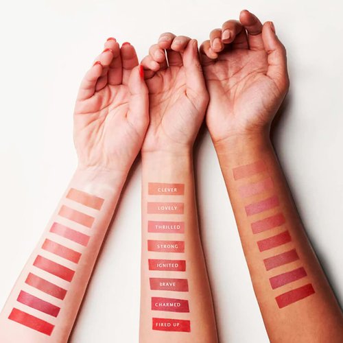 butter LONDON Plush Rush Satin Matte Lipstick, Ignited