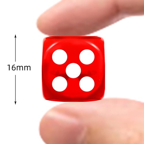Deamos 6 Sided Dice Set 10 Colors Transparent Acrylic Dice for DND, MTG, RPG, Tenzi, Yahtze, Bunco, Table Borad Games, Math Teaching (100)