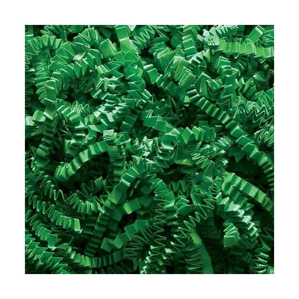 UpackSupply Crinkle Cut Paper Shred for Gift Baskets & Gift boxes - Green (1/2 LB)