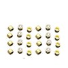 LEEFAI 24 Pcs Gold Fingerboard Self Lock Nuts for Fingerboard Trucks-Upgraded Nylon Insert