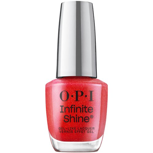 OPI Infinite Shine Long-Wear Warm Shimmer & Bright Opaque Finish Red Nail Polish, Up to 11 days of wear & Gel-Like Shine, Summer '24, My Me Era Collection, Self Looove, 0.5 fl oz