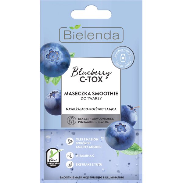 BIELENDA - Blueberry C-TOX Moisturizing and Brightening mask 8g