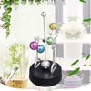 Electronic Perpetual Motion Swing Balance Balls Office Desk Ornament Home Decoration Gift Toy,6.5x4.3x8.1inPerpetual Motion Desk Toy Magnetic Balls, Magnetic Building Blocks