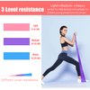 6 ft. Long Resistance Bands Set of 3, Premium Non-Latex Elastic Exercise Bands Exercise Stretch Bands for Any Exercise Physical Therapy, Yoga, Home,Outdoor, Gym Women Men
