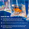 AMZ Clear Plastic Fish Bags for Live Fish, 6 x 12 Inch. Pack of 50 Polyethylene Live Fish Shipping Bags. 2 Mil Thick Aquarium Fish Bags. Durable Fish Transport Bags. Plastic Bags for Fish Transport