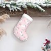Cartoon Unicorn Christmas Stocking,17.7" Xmas Fireplace Hanging Stockings Decoration Stockings for Family Holiday Party Decoration（1 Piece）