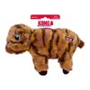 KONG Low Stuff Stripes Plush Dog Toy for All Sized Dog Breeds (Cow)