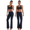 BUBBLELIME 29"/31"/33"/35" 4 Styles Women's Bootcut Yoga Pants Tummy Control - Basic Bootleg_Darknavy L_35" Inseam