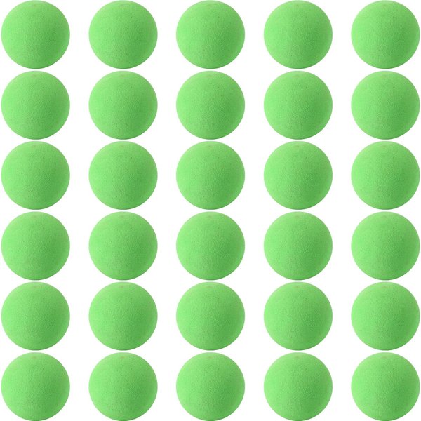 kymqlyw 30 Pcs Green Mini Soft Foam Balls Assorted Play Balls Lightweight Mini Play Balls Sponge Balls for Crafts Birthday Party Favors Bag Gifts Fillers Carnival Prizes Gift for Classroom (Green)