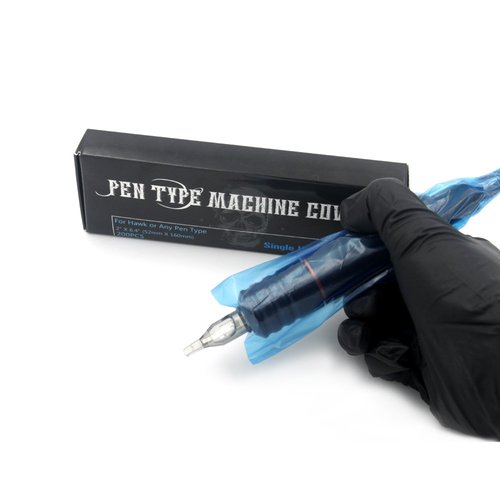 EZ Tattoo Machine Covers - 200pcs (2 inch X 6.6 inch) Disposable Tattoo Pen Machine Bags Blue Cartridge Machine Sleeves for Wireless Battery Tattoo Pen Machine (Blue)