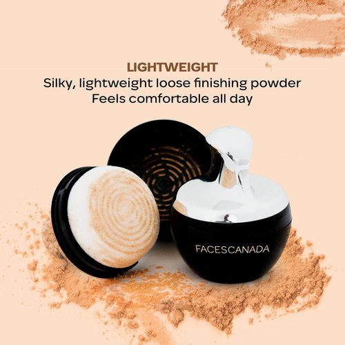Faces Canada Mineral Loose Powder,Smooth Matte Finish, Flawless Look, Absorbs Oil And Sweat, Soft Glow, Sand Beige, 7 gms