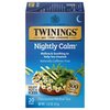 Twinings Nightly Calm Herbal Tea, 20 Count (Pack of 6), Individually Wrapped Tea Bags, Camomile, Spearmint & Lemongrass, Caffeine Free