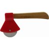 Axe Pizza Cutter with Bamboo Handle and Sharp Rotating Blade - Thacher's Nook
