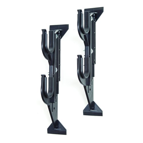 Allen Company Molded Truck Gun Rack for Rear Window - Gun Holder for Two Shotguns, Rifles, Bows, or Tools - Gun and Hunting Accessories for Car or Wall Mount - Adjustable 9.5"-16.5" , Black