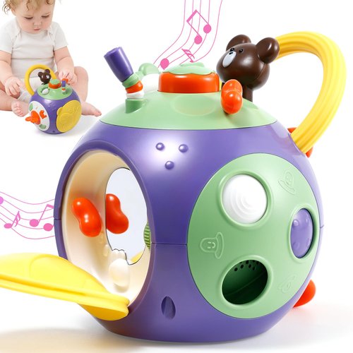 taotaotoys Baby Busy Learners Activity Cube Montessori Toddler Toys for 1-3 Year Old,17-in-1 Travel Activities Educational Learning Baby Toys for 6 12 18 Month Boys Girls Christmas Brithday Gifts