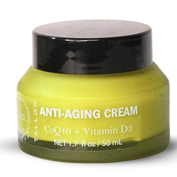 Simple Sophistication Luxurious Tallow moisturizer with CoQ10/Vitamin D3/Niacinamide | Anti-aging Moisturizer Day Cream | Non-toxic face cream | Tallow cream for face - MADE IN USA- 1.7 oz
