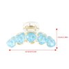 Fashion Hair Claw Clip, Cute Hair Clips for Girls, Strong Hold Hair Jaw Clips, Big Hair Clip Barrettes Hair Claws Crab Lovely Water Ripple Love Heart Design Claw Clips Hairpin Hair Styling Accessories for Women Girls (blue)
