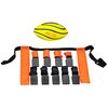 Nerf 10 Player Flag Football Belts + Football Set - Youth Flag Football Belts + Junior Foam Football for Kids - Full Flag Football Kit for 5 v 5 Games - Includes (10) Flag Sets + 1 Foam Football