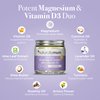 NaturallyMum - Magnesium Cream with Vitamin D3 [4 Fl Oz] - Magnesium Calm Cream and Vitamin D Lotion - Magnesium D3 Cream - Calming Cream Magnesium and Vitamin D - Turmeric & Arnica Cream - Lavender