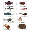 9 PCS Ancient Creatures Animal Action Figures Model Nautilus Cephalaspis Party Favors Supplies Cake Toppers Set Desktop Decoration Toys for 5 6 7 8 Years Old Boys Girls Kid Toddlers