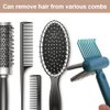 HengKe 2 Pack Home and Salon Use Comb Cleaning Brush Hair Brush Remover 2-in-1 Comb Cleaner with Pick and Bristles Hair Brush Cleaner Tool Rake Comb Cleaner Cleaning Tool for Cleaning Hair Dust