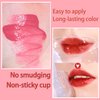 7 Colors Lip Stain Set, Watery Lip Tint Stain Mini Liquid Matte Lipstick, Multi-use Lip Cheek Tint, Moisturizing Plump Lip Gloss, Lightweight Non-Sticky, Long Lasting Vivid Lip Tint Makeup (Peach)