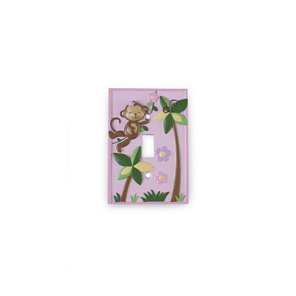 Little Boutique Girls Switch Plate – Monkey