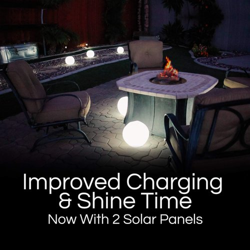 POP 12-inch Floating Pool Lights, Solar Powered LED Glow Balls, 4 Changing Colors, Waterproof, Inflatable, Floatable Swimming Pool Decor for Outdoor Party Garden Pond Patio Lawn, 4 Pack