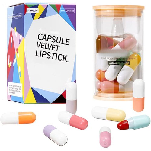 Lovelycat Lipstick Set, 16 Cute Capsule Long Lasting Waterproof Lipstick for Women, Velvet Matte Finish, All Skin Tones