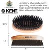 Kent Grooming Kit: Beard and Mustache Combs, Fine Pocket Comb, Hair Brush, Made in England for Travel and Home Care