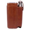 AMANCY Portable Cigar Case Flask Gift Set - 2 Finger Cigar Case with 2 Oz Stainless Steel Flask and Cutter