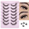 Cluster Lashes Extensions Natural Look False Eyelashes 3D Individual Lashes 15mm DIY Strip Lash Multipack