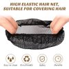 Much Hotter Womens Elastic Hair Nets Accessories, 10pcs Ballet Dance Bun Cover, Black Reusable Invisible Hair Bun Nets for Women and Girls