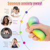 LOVESTOWN 5PCS Stress Relief Balls, Color Changing Stress Balls Sensory Stress Squeeze Balls for Kids Adults Classroom Prizes Party Favors