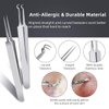 DUcare Blackhead Remover Tools 9 Pcs Pimple Popper Tool Kit with Metal Case for Pimples, Blackheads, Zit Removing, Forehead