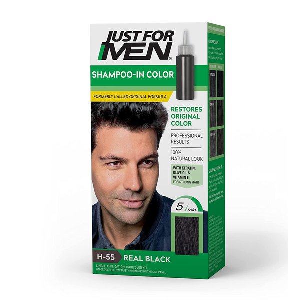 JUST FOR MEN Hair Color H-55 Real Black 1 Each (Pack of 10)