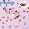 PAGOW 50 Grams Football Party Table Confetti, Rugby Ball Shape Sport Game Day Glitter Festival Rave Beauty Makeup Face Body Nail Art Decoration