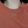 TseanYi Chunky Chain Pendant Necklace Silver Cuban Chain Necklace Curb Chain Classic Necklace Thick Chain Choker Necklace Boho Chunky Chain Clavicle Necklace Short Chain Necklace