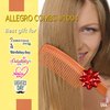 Allegro Comb 1004 Wide Tooth Detangling Hair Combs For Women, Stylists & Curly Hair Teasing Comb Mens Comb 1 Piece. (Tan)