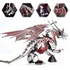 Adult 3D Metal Puzzle, Metal Model Set, 3D Metal Puzzle Flying Dragon Mechanical Building Blocks, Fun DIY Assembly, high-end Men's Gifts