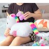 Pegmapri 16inch Unicorn Stuffed Animals PlaySet- Unicorn Doll Toy Gifts for Girls - Stuffed Mommy Unicorn with 4 Baby Plush Unicorns