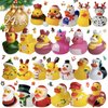 SQZUWTI 24 Pack Christmas Rubber Ducks Baby Showers Accessories Jeep Bath Toys for Kids Boys Girls Toddlers Christmas Party Favors Stocking Stuffers Gifts