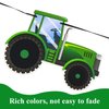 SUNBEAUTY Green Tractor Happy Birthday Banner Set with Tractor Garland Banner for Tractor Farm Themed Birthday Party Supplies Decorations | Pre-Strung