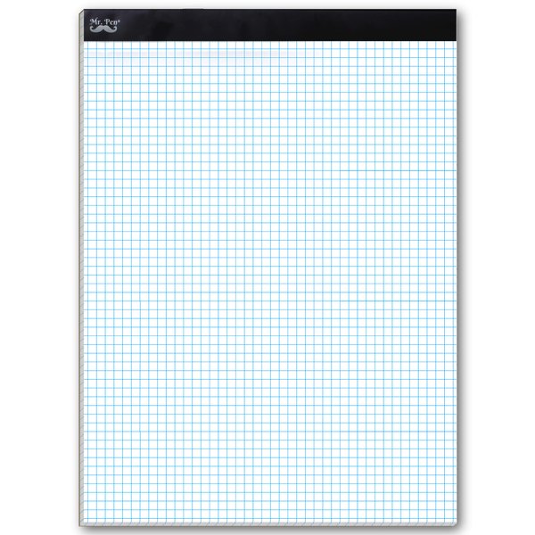 Mr. Pen Graph Paper, Grid Paper, 4x4 (4 Squares per inch), 11"x8.5", 55 Sheet