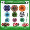 Outus Hanging Paper Fans Classroom Decorations Themed Ceiling Wall Garland for Birthday Wedding Baby Shower Classroom Bulletin Board Decor(9,Sports)