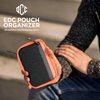 DAILYCARRYCO EDC Pouch Organizer - Everyday Carry Pouch - Pocket Organizer, Tool Pouch with Multiple Pockets, Pouch for Every Day Carry - Small Pocket Tool Pouch for Men - Essential EDC Gear (Orange)