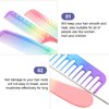 SOLUSTRE Womens Hair Brush Rainbow Hair Comb 3Pcs Hair Cutting Comb Salon Hair Comb Hair Cutting Comb Rainbow Rat Tail Comb Hair Cutting Comb Teasing Comb for Teasing Back Combing Travel Hairbrush