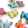 SmilerSmile 12pcs Plastic Butterflies Toy Butterfly Action Figures Art Decoration Removable Reusable for Cake Topper (Butterfly)
